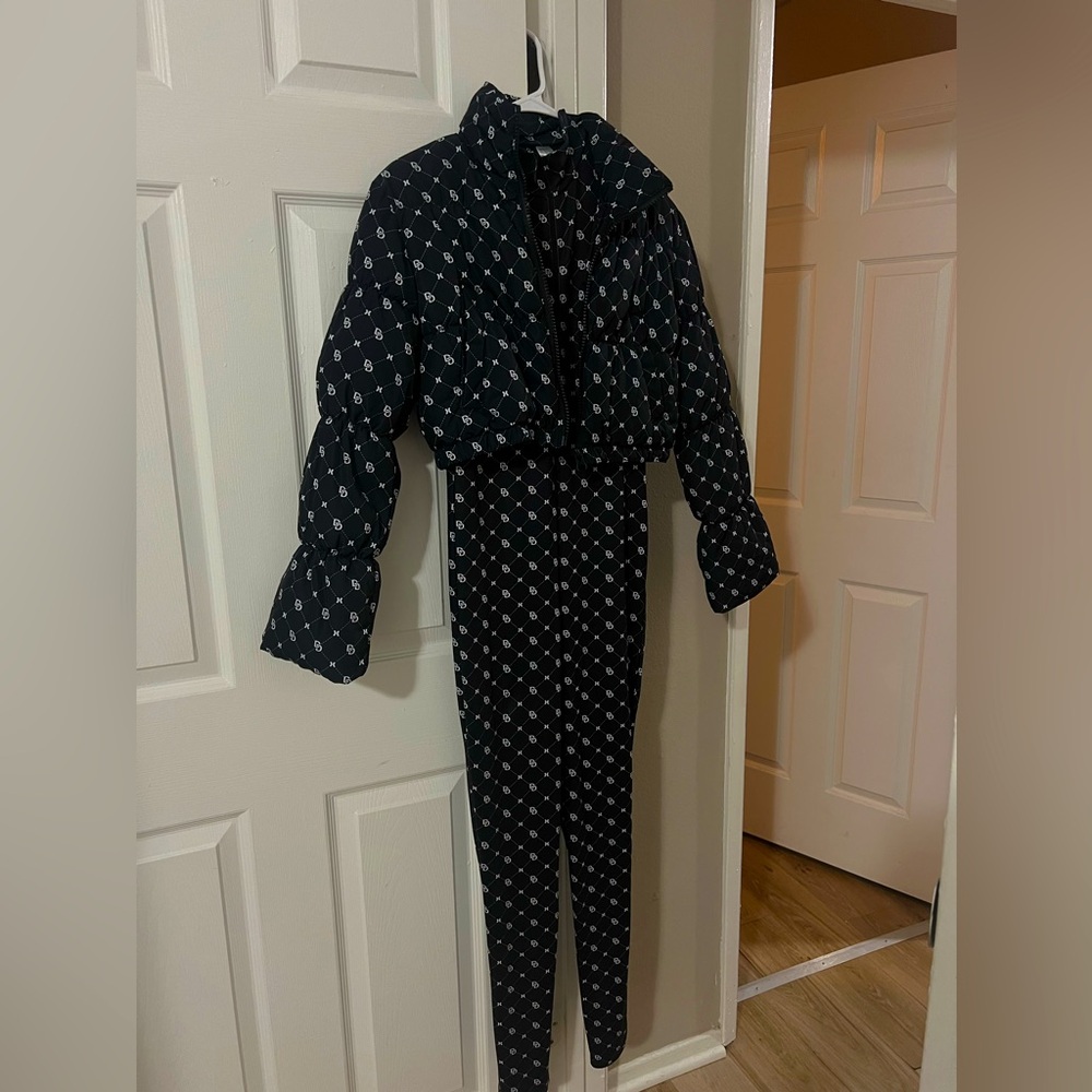 Matching Bomber jacket One piece set